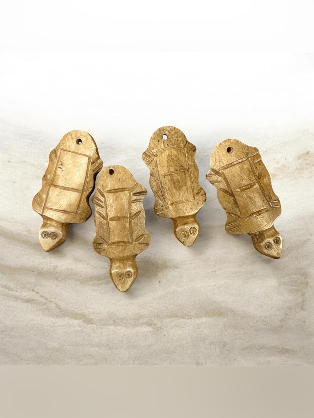 Dyed Bone Turtle Beads